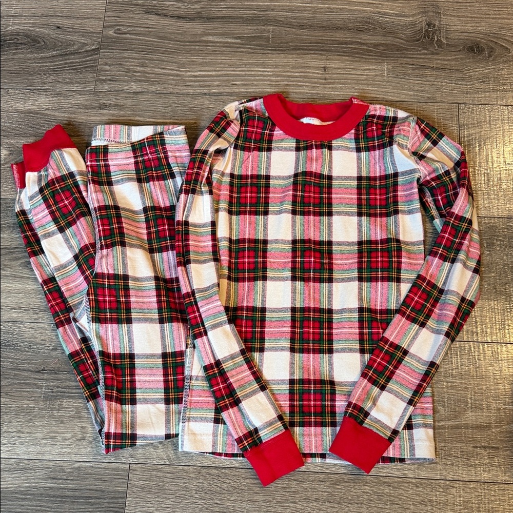Hanna Andersson Organic Cotton Plaid Christmas pajamas